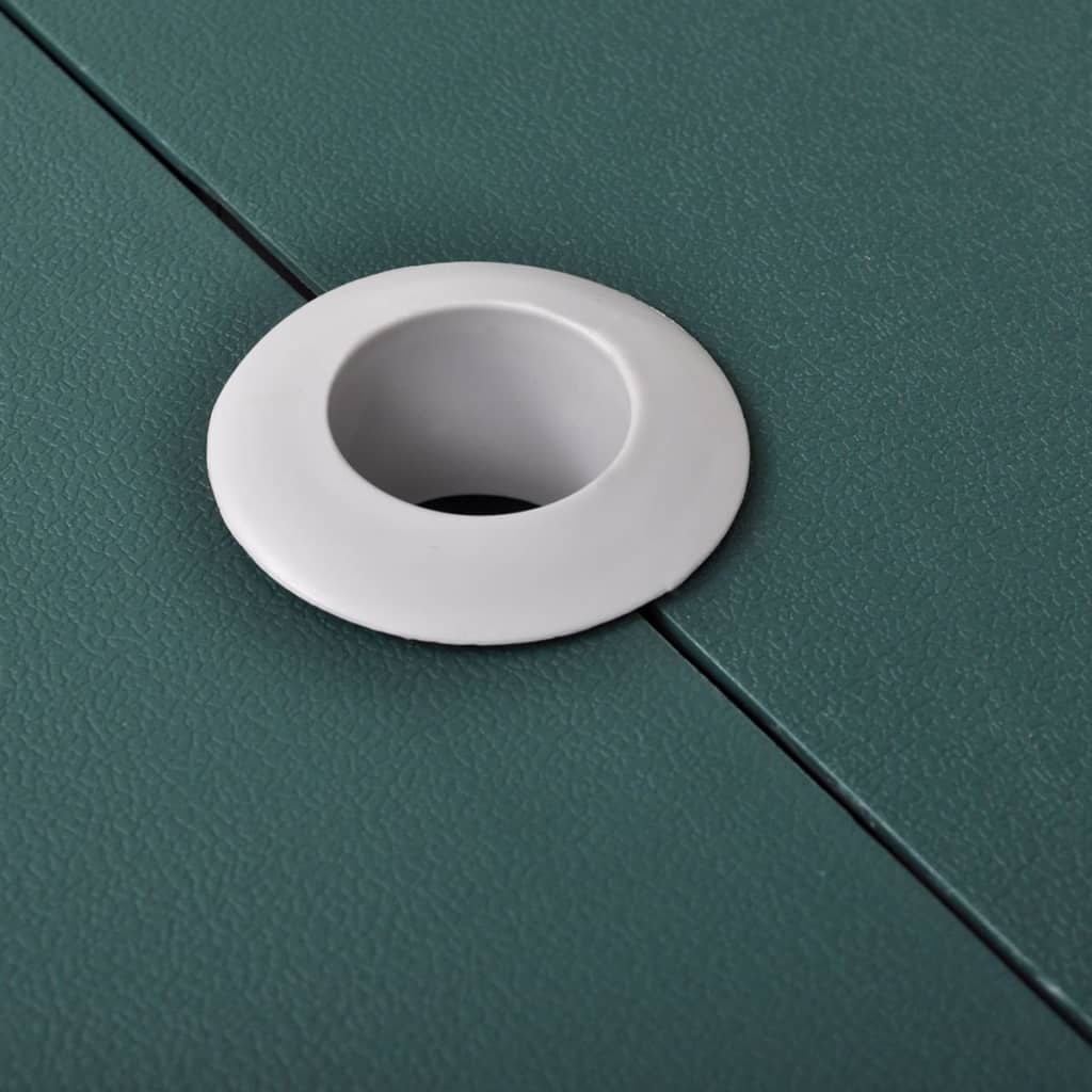 Foldbart Campingbordsæt 4 Taburetter Aluminium Ekstra Let Grøn